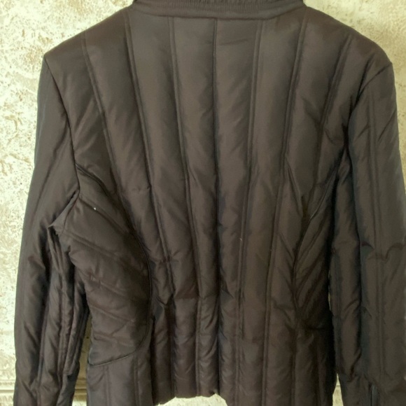 Michael Kors winter jacket brown with leather trim - Picture 6 of 11